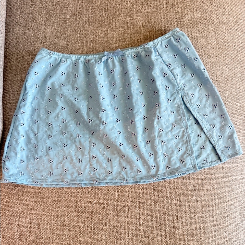 Dippin' Daisy's Baby Blue Eyelet Swim Coverup Skirt